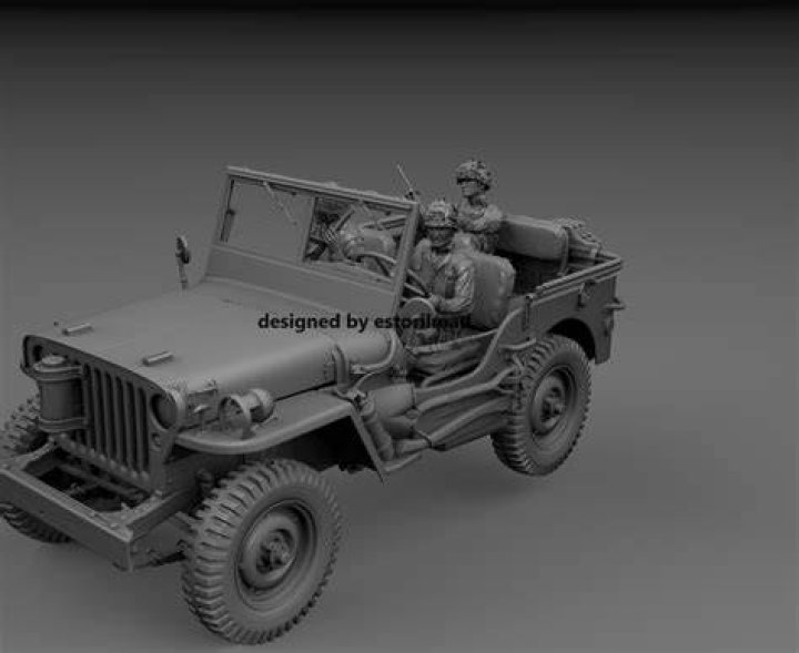 American Paratrooper Jeep Driver