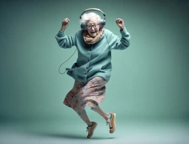 Dancing Older Lady