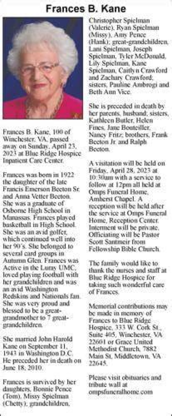Frances Kane