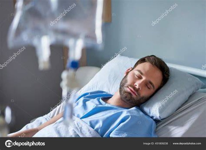 Man at hospital