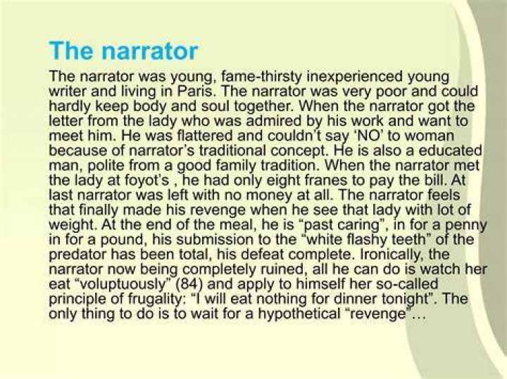 Narrator / Himself
